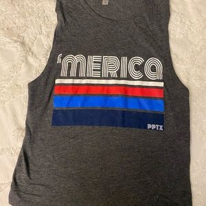 ‘Merica workout quality tank top